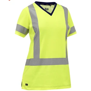 Bisley® ANSI Type R Class 2 and CSA Z96 Class 2 Women's X-Back Short Sleeve Shirt, 1 EA #313W1118X